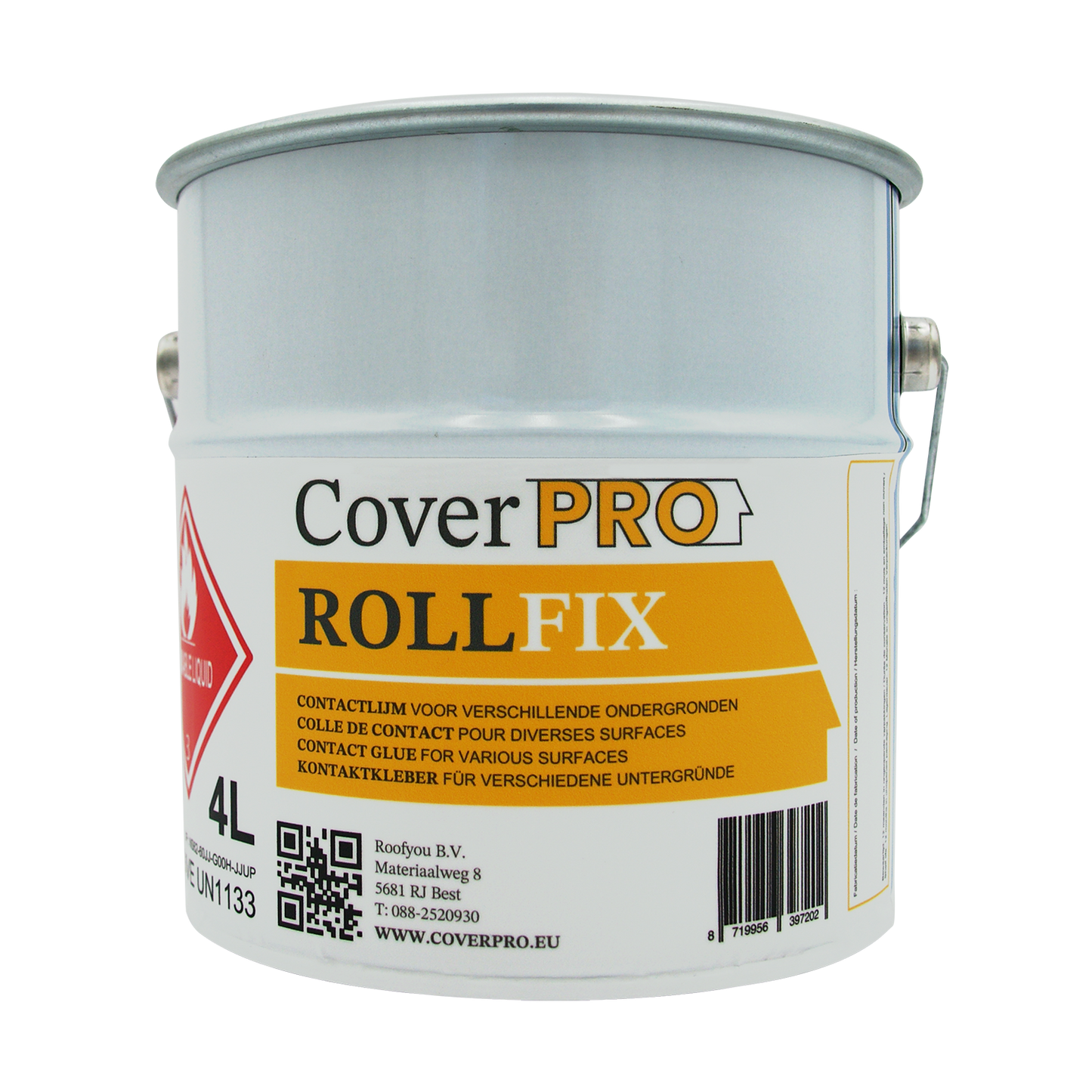 CoverPro Rollfix EPDM lijm 4 ltr