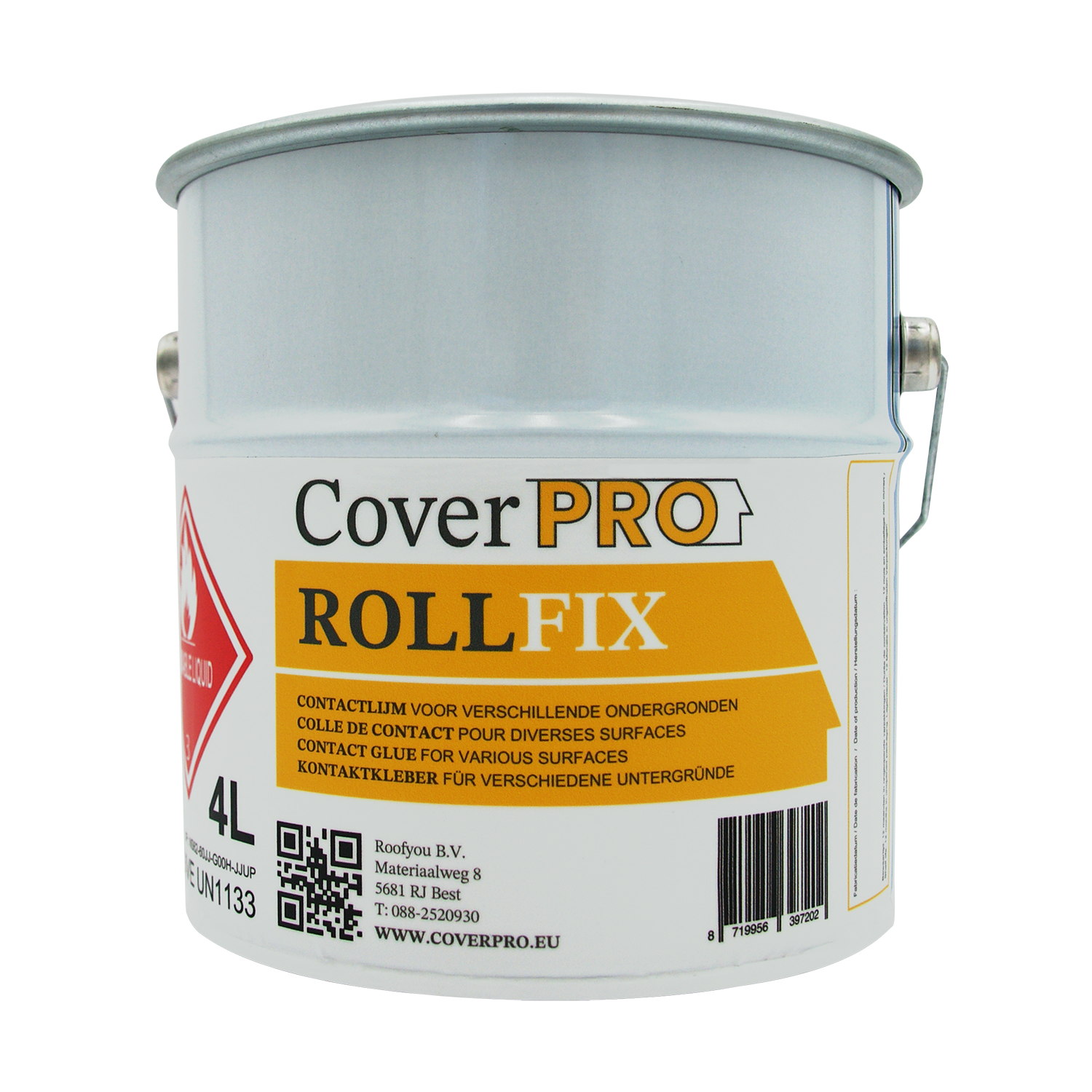 CoverPro Rollfix EPDM lijm 4 ltr